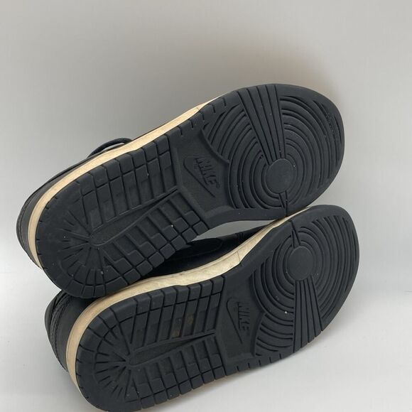 Mens Size 8 NikeLab Dunk Lux Low Black Thick Leather Skate Sneakers Shoes Rare - Picture 8 of 12